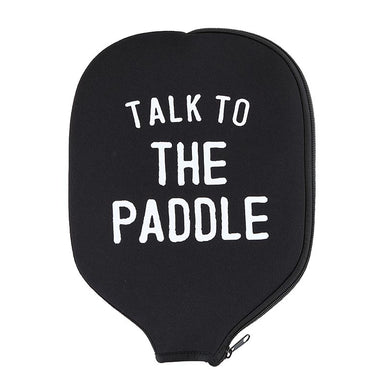 What a fun gift for the pickleball players out there! It is designed to protect your paddle against moisture, chips, dings, dirt and scratches. It's made of soft, durable neoprene material and fits most pickleball paddles.   The other side can be monogrammed to make it special!