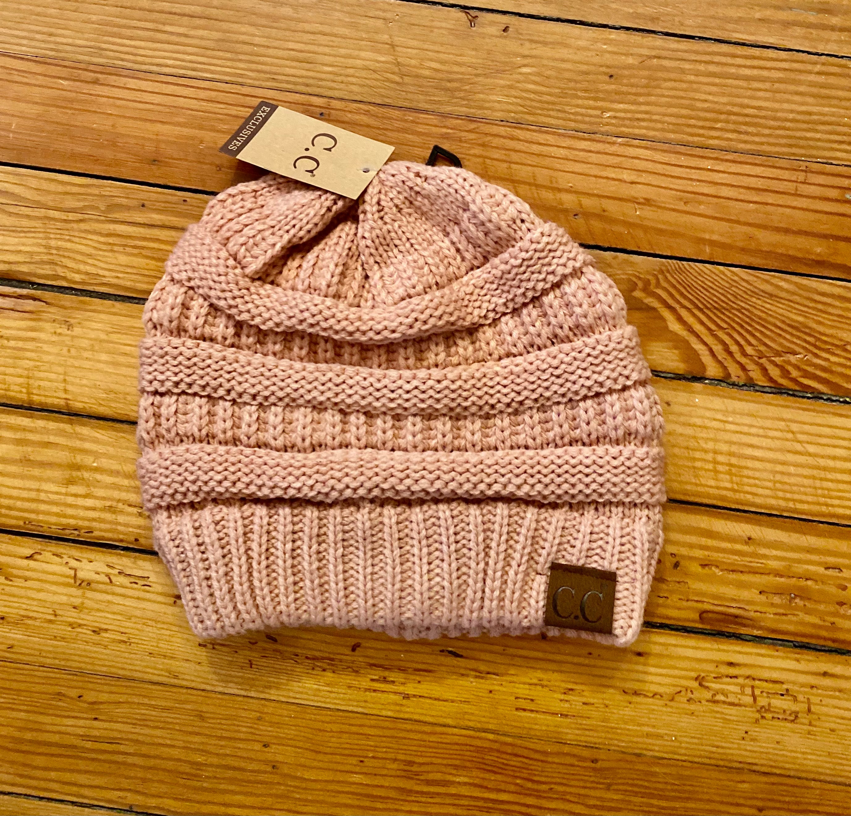 CC - Ribbed Cable Knit Hat