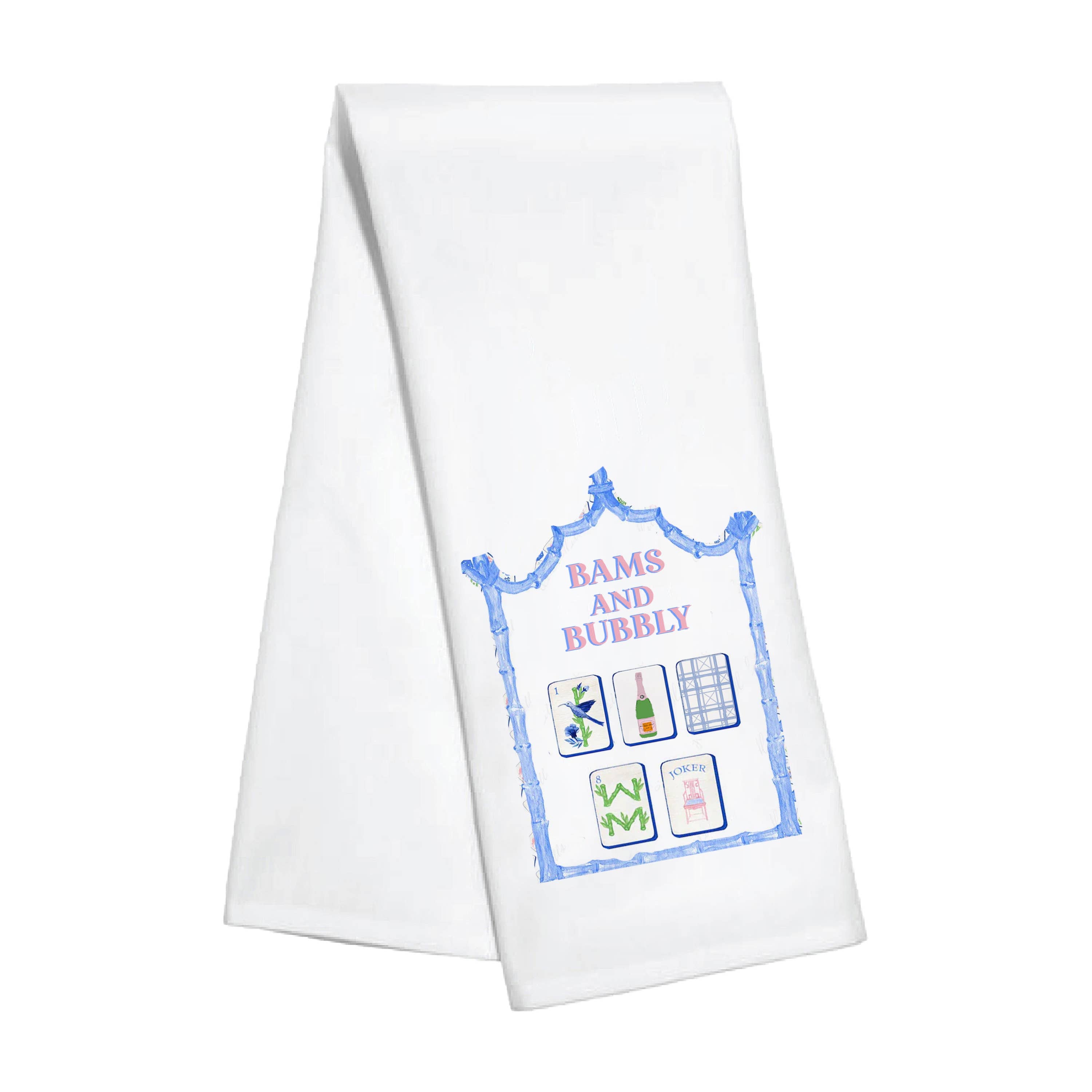 Bams and Bubbly Mahjong Tea/Kitchen Towel