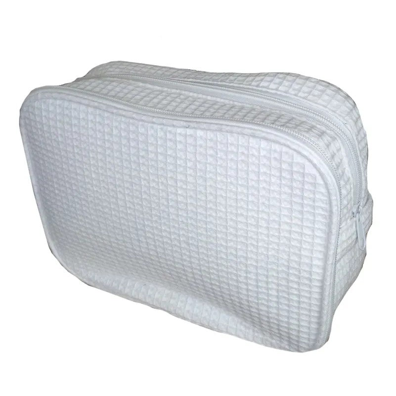 Jumbo Double Zipper Cosmetic Bag