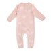 <p>Wrap your little one in love with our Hearts Jacquard Knit Baby Jumpsuit! Made with 100% organic cotton, this blush, ultra-soft sweater knit coverall features a charming jacquard heart design and ruffle cap sleeves. The button and snap closures make diaper changes a breeze.&nbsp;</p> <p>Ethically produced in India, supporting better livelihoods for small grower farmers. 100% Organic Cotton. Eco-friendly, chemical free, non-toxic, pure, natural &amp; organic baby clothes.&nbsp;</p>