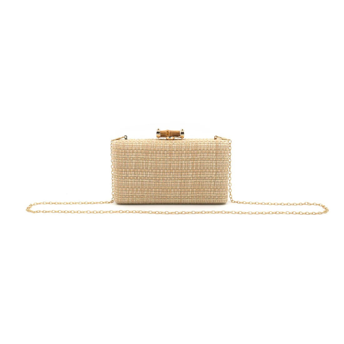 Straw Rectangular Clutch Bag
