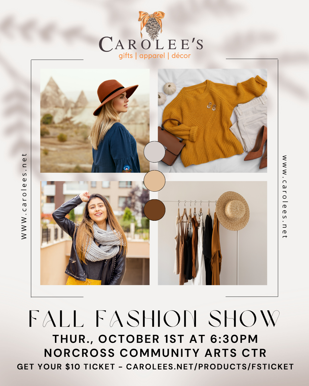 Fall Fashion Show Reservation