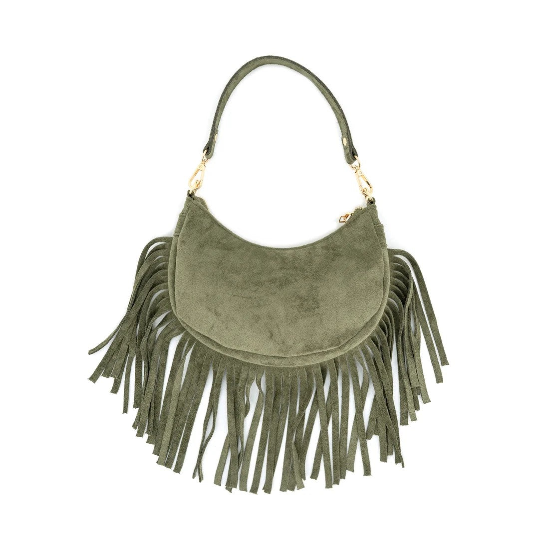 Giuliana Faux Suede Fringe Bag