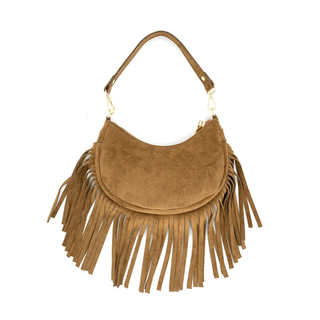 Giuliana Faux Suede Fringe Bag