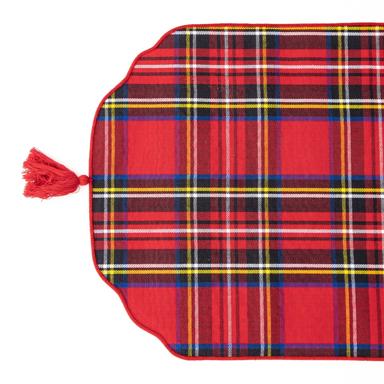 Nutcracker Toile Reversible Tassel Table Runner