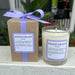 Indulge in the warm glow and captivating scents of our Hand-Poured Soy Candles. Made with 100% pure soy, these clean-burning candles are scented with phthalate-free fragrances and feature a cotton wick. Add to any space with our unique definitions and personalized home fragrance products, packaged beautifully with a colorful ribbon.  Details:  3oz Boxed Votive 20 hour burn  Made by a small company based in Charlotte, NC. Made in the USA.