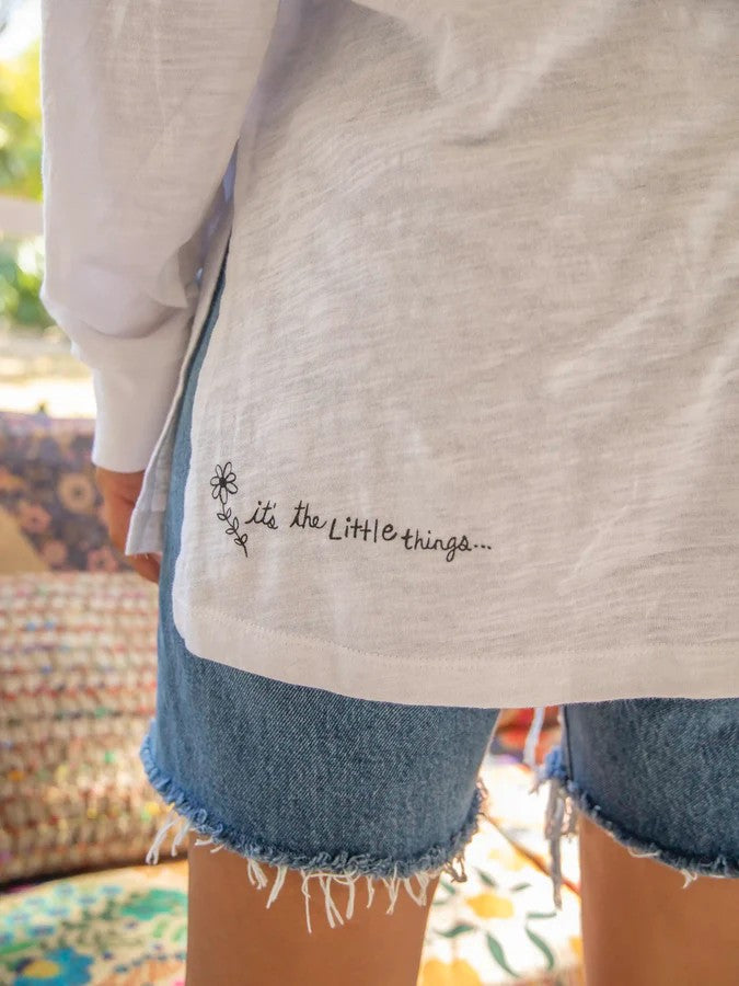 Oversized Cotton Doodle Tee