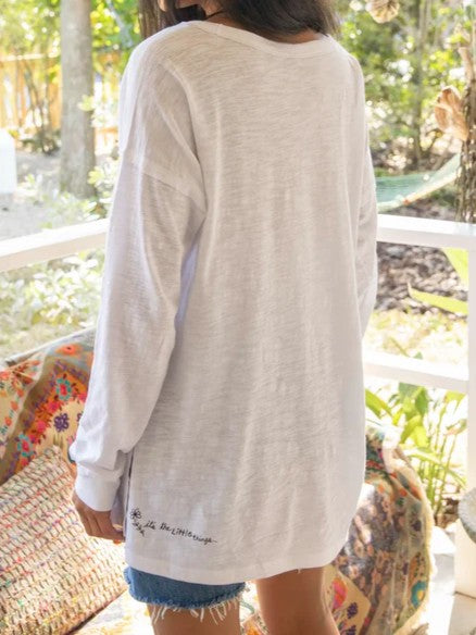 Oversized Cotton Doodle Tee