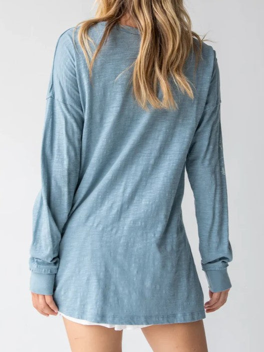 Oversized Cotton Doodle Tee