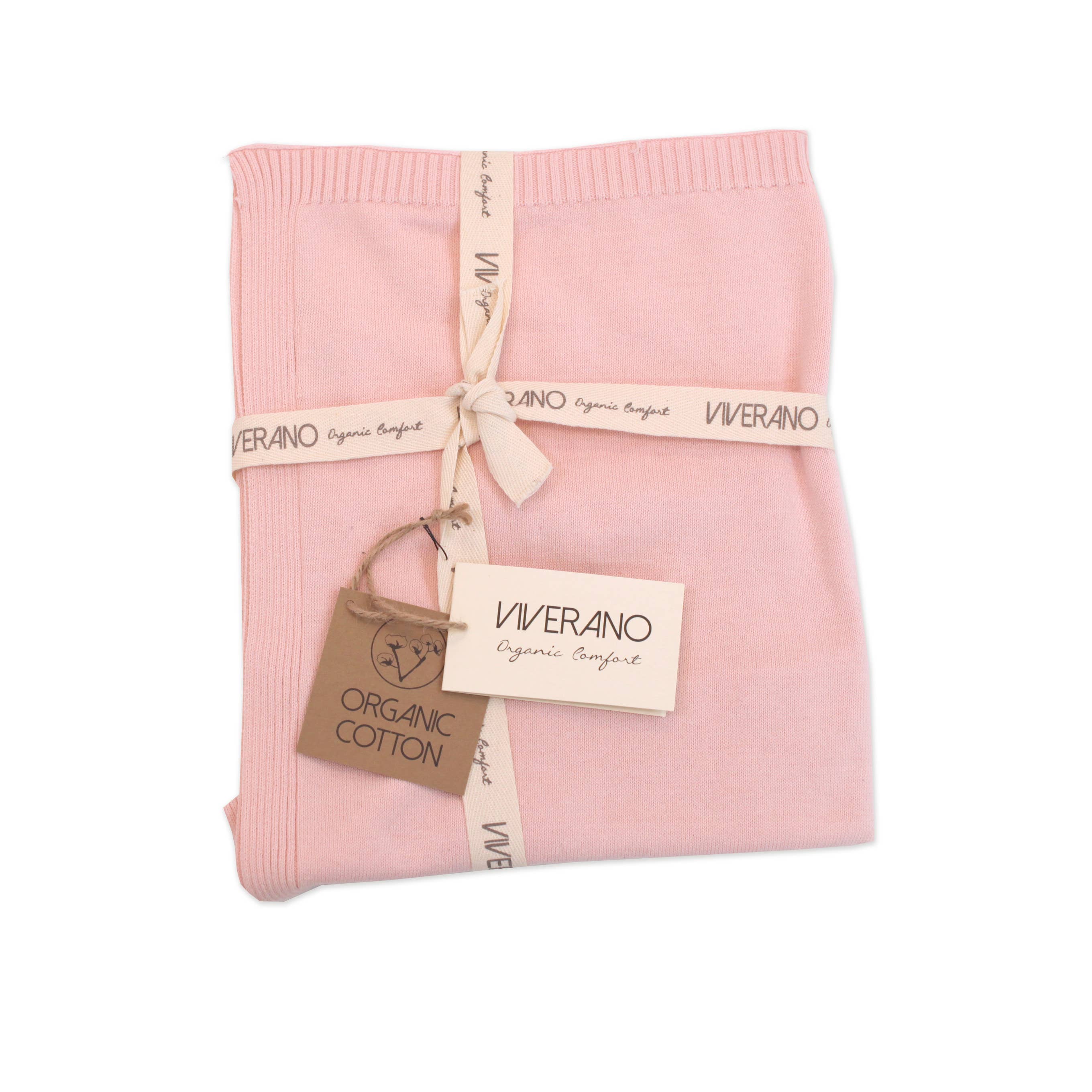 Milan Pastel Baby Blanket w/ Ruffle (Sweater Knit)