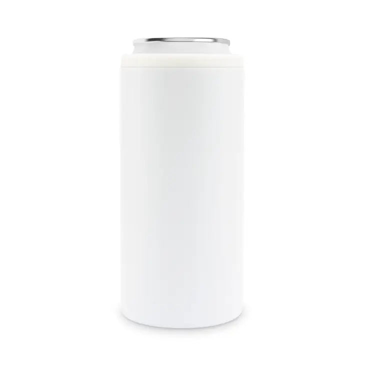 16oz Reusable Insulated Double Wall Slim Can Cooler Drink Holder with Lids