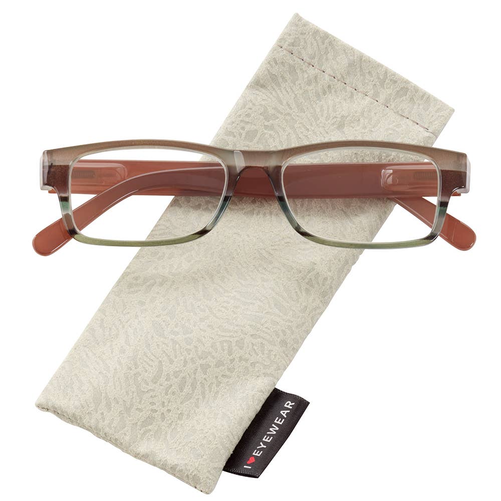 River Reading Glasses: Brown