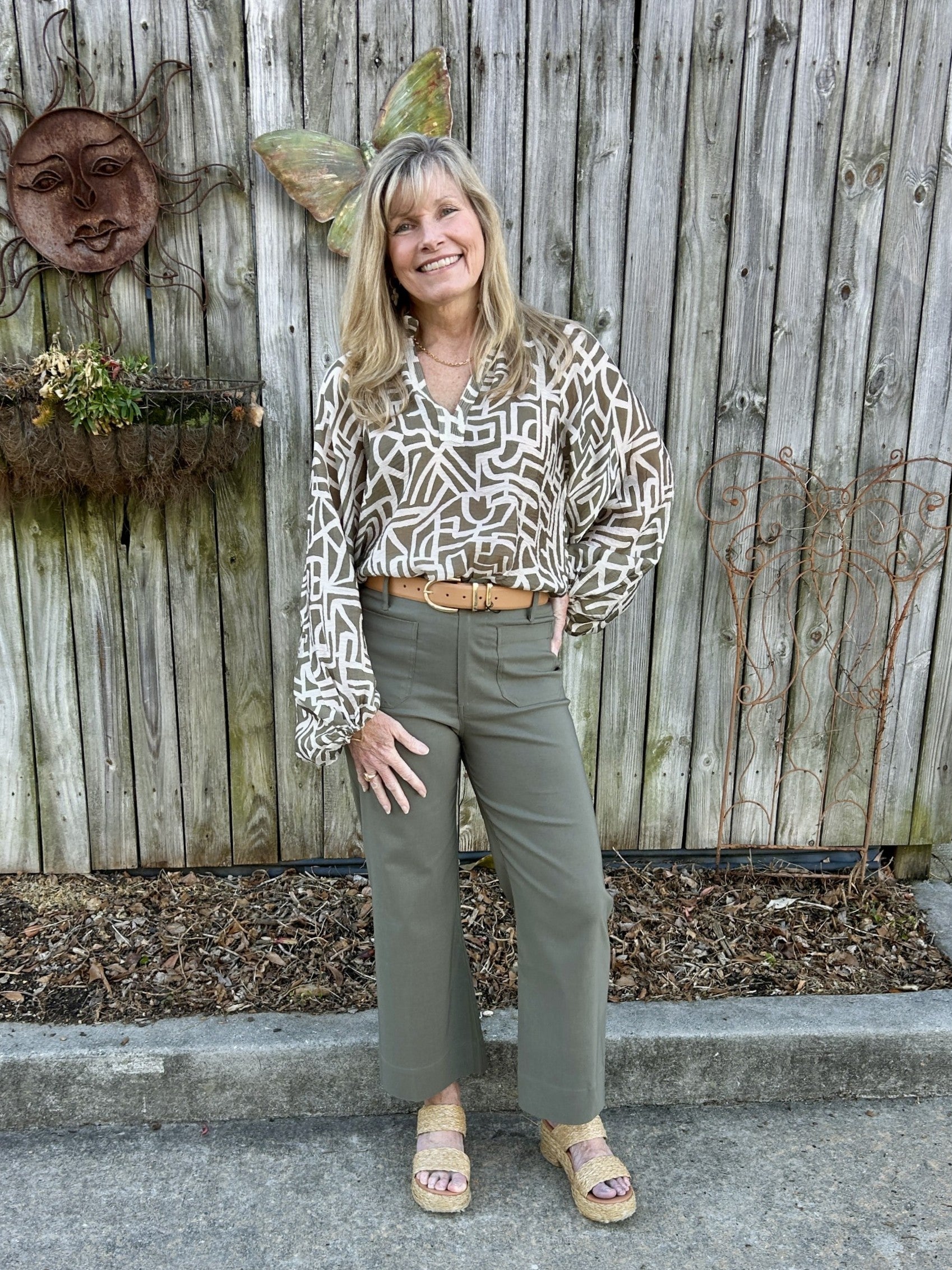 Wide Leg Front Pocket Pants