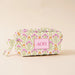 Organize your daily essentials in style with this Sorority Quilted Cosmetic Pouch. Featuring soft quilted fabric and a Greek letter patch, it's designed for sorority sisters who value both function and flair. The water-resistant lining protects your makeup and accessories, while the gold zipper hardware adds a touch of elegance. Compact enough to slip into any bag, this pouch is your go-to companion for dorm life, travel, or everyday carry.

Details:

Perfect size for your daily must-haves
Soft quilted fabr