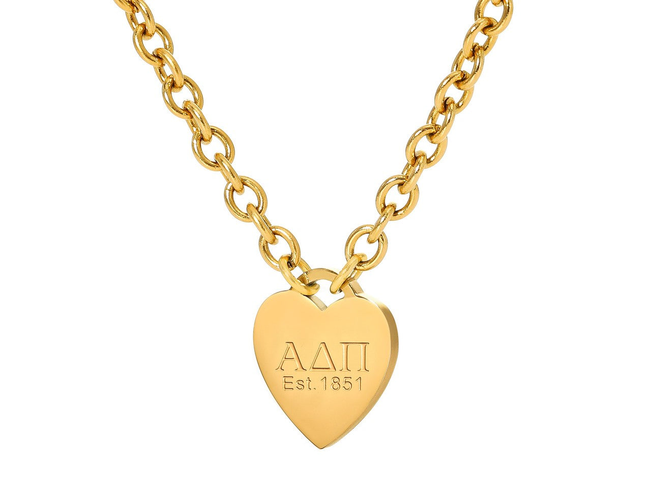 Heart Tag Sorority/Greek Necklaces
