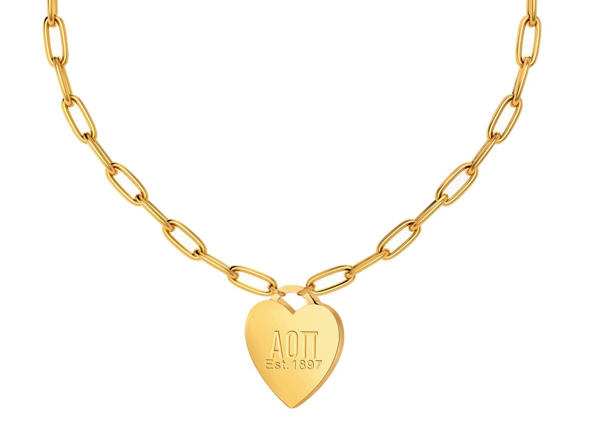 Heart Tag Sorority/Greek Necklaces