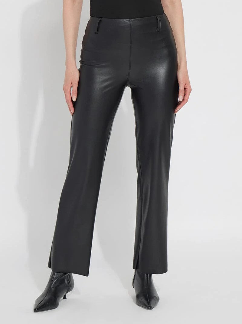 Amara Straight Vegan Leather Pants