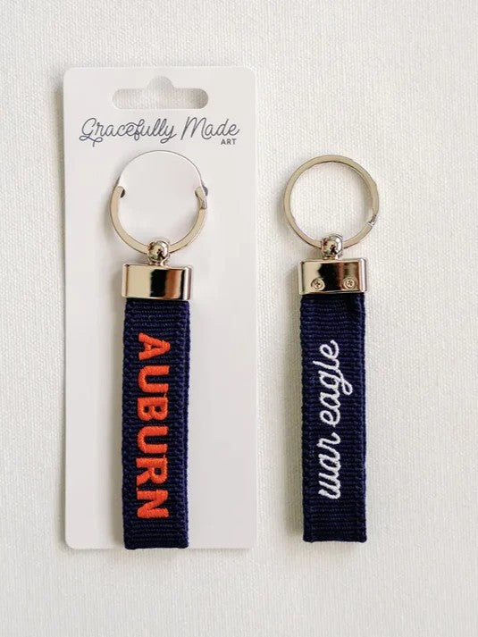Collegiate Embroidered Keychains