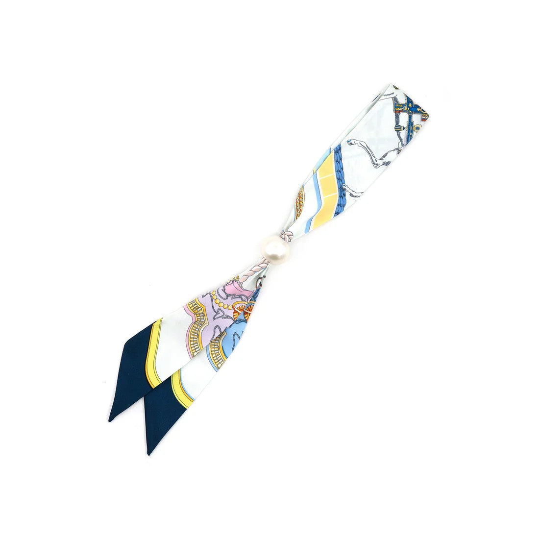 Skinny / "Twilly" Silk Print Scarves - BC