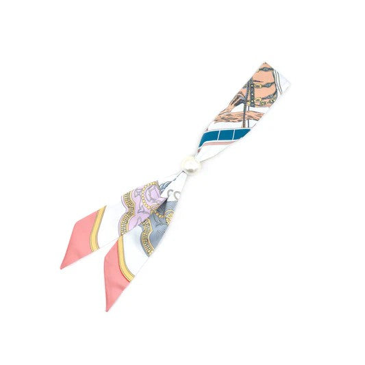 Skinny / "Twilly" Silk Print Scarves - BC