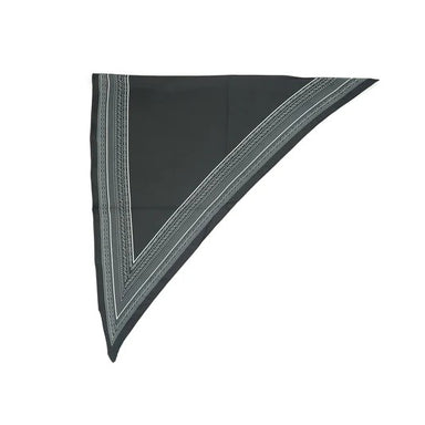 Triangle silk scarves are a fabulous option! They may be a little cooler than a square because there is not as much fabric, and they still offer a number of options for styling