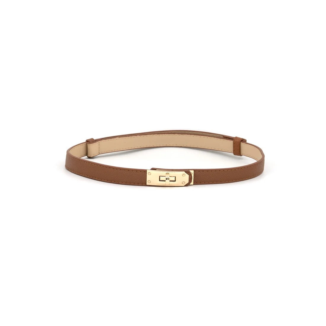Faux Leather Slide Adjustable Belt