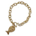 This textured chain bracelet brings effortless charm to your wrist with its whimsical hammered fish pendant. Designed for those who love a touch of personality in their accessories, it pairs casual sophistication with playful flair. The dependable T-bar closure keeps everything secure, so you can wear it confidently from morning to night. A delightful piece that celebrates your unique style and adds just the right amount of fun to any outfit.