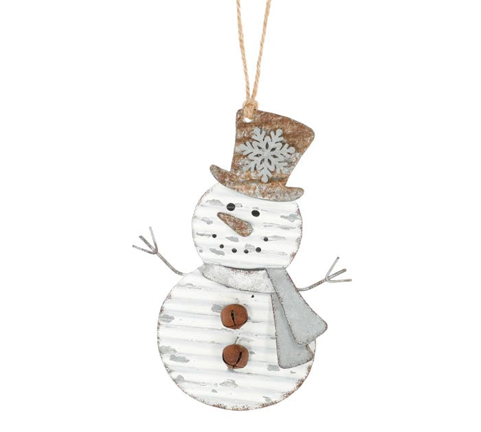 Rustic Snowman Ornament