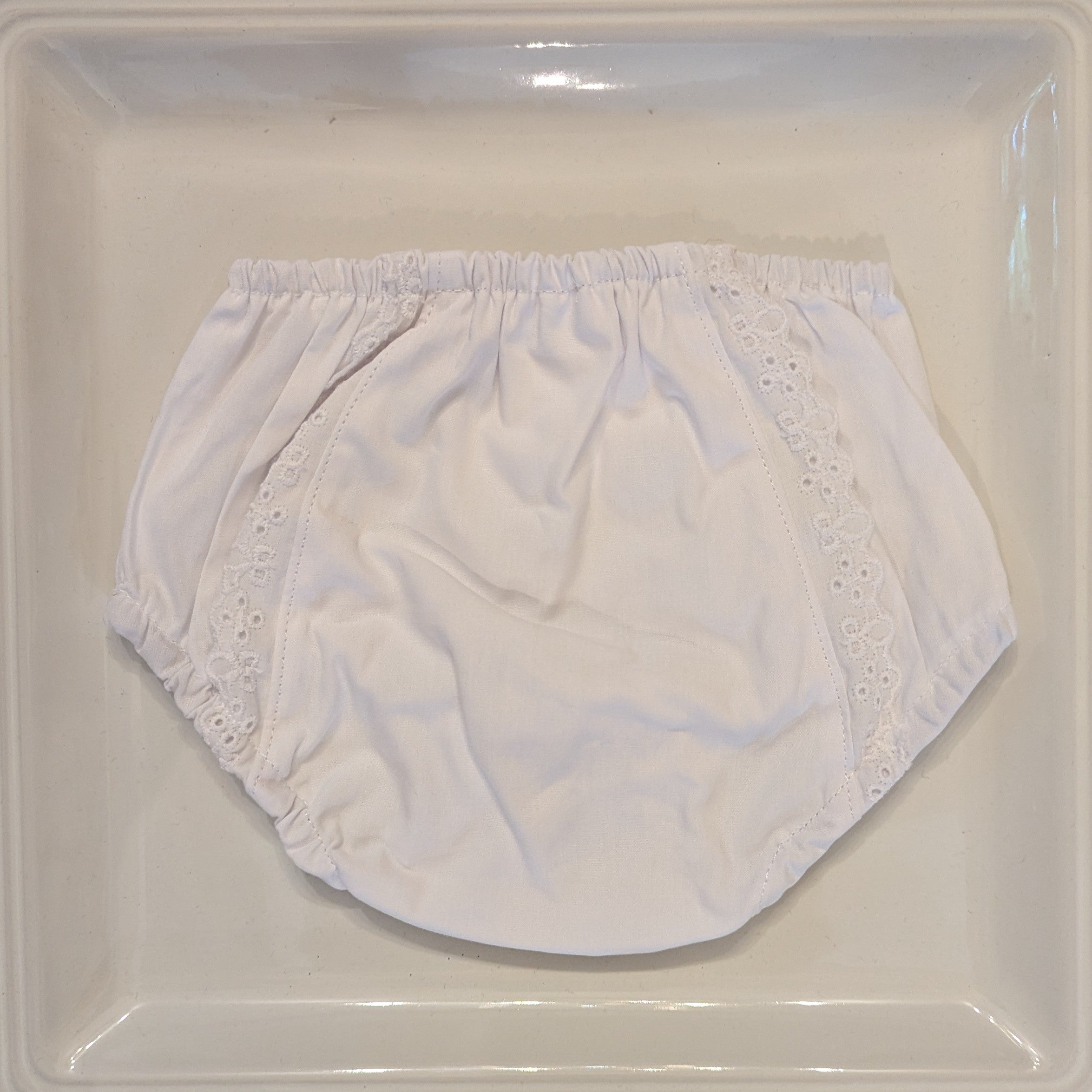 Baby Bloomers w/ Eyelet Trim