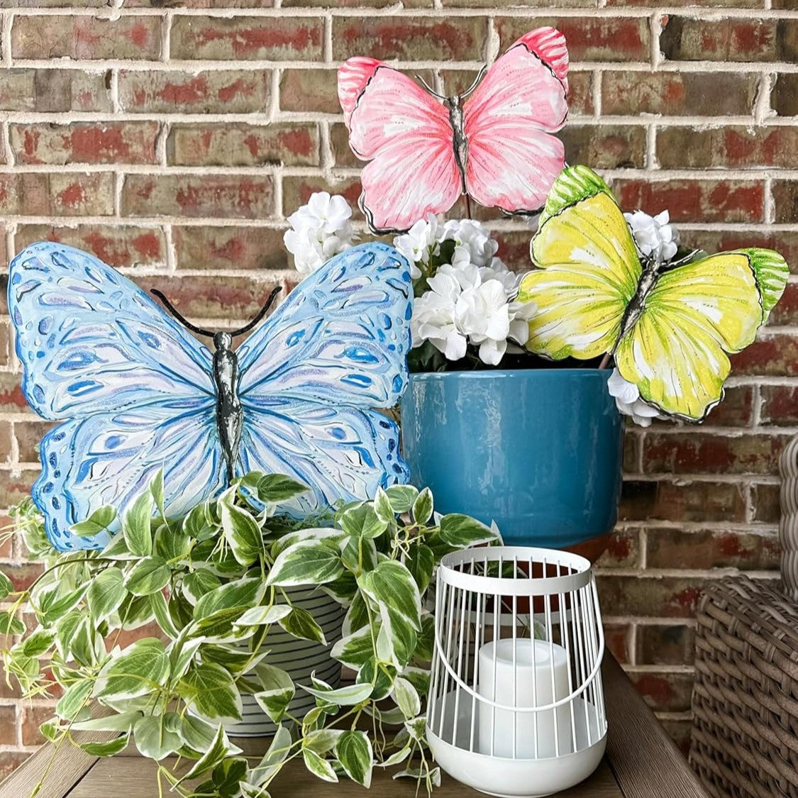 Beck's Blue Butterfly Garden Stake