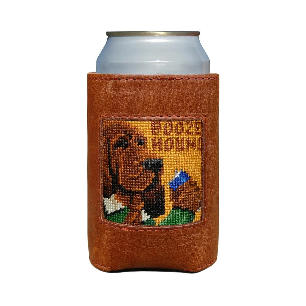 Oiled Can Coolers/Coozie with Needlepoint Face
