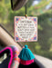 <p>Introducing our Car Air Fresheners, perfect for any small space. These beautiful designs are scented with essential oils, bringing a fresh and delightful aroma wherever you go. Whether it's in your car, laundry room, closet, RV, or dorm, our eye-catching graphics and positive messages will inspire and uplift your mood.</p> <p><span>Pressed paper with essential oils and natural and artificial preservatives, exclusive of trim. Phthalate free</span></p>