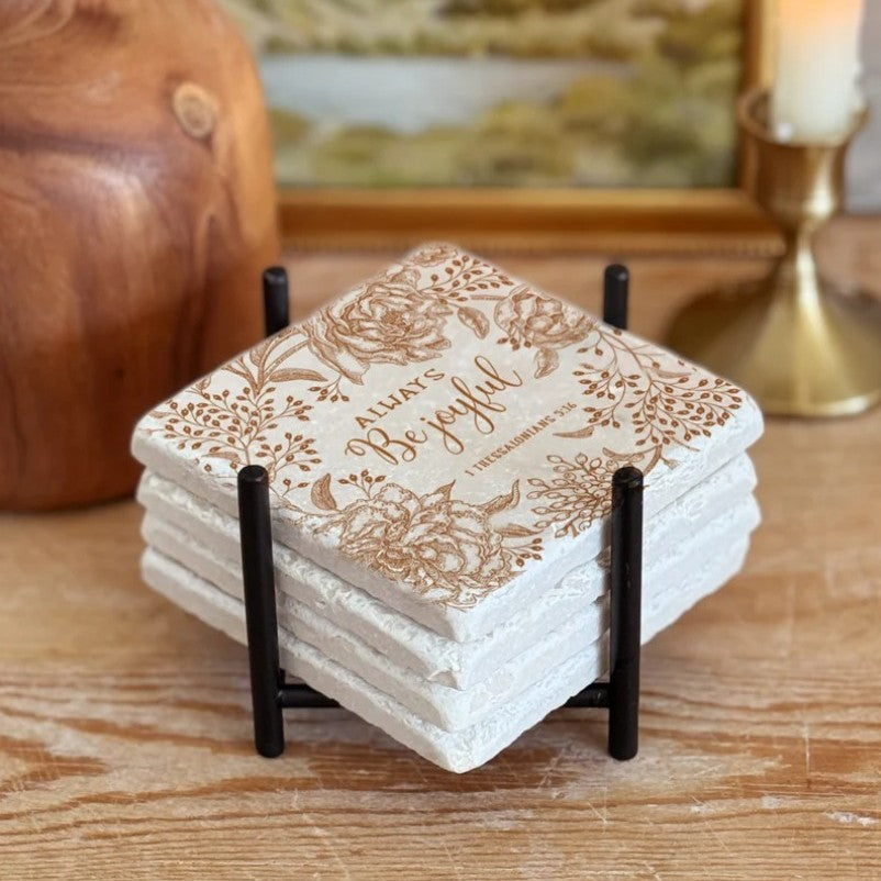 Iron Scripture Stone Stands