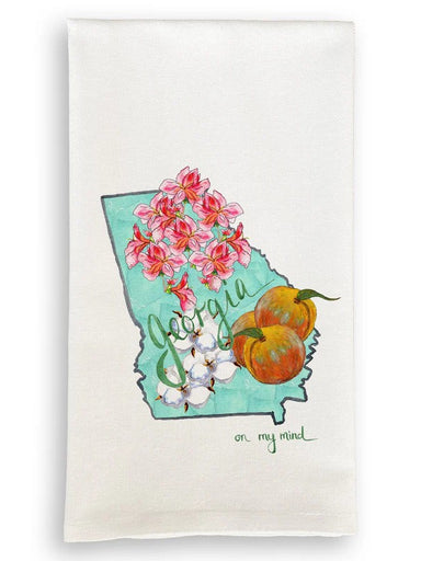 What a great gift for a Georgia local! Our all cotton towel can be hung in the kitchen, bath, bar or used as a dinner napkin.

Dimensions 20x25 inch