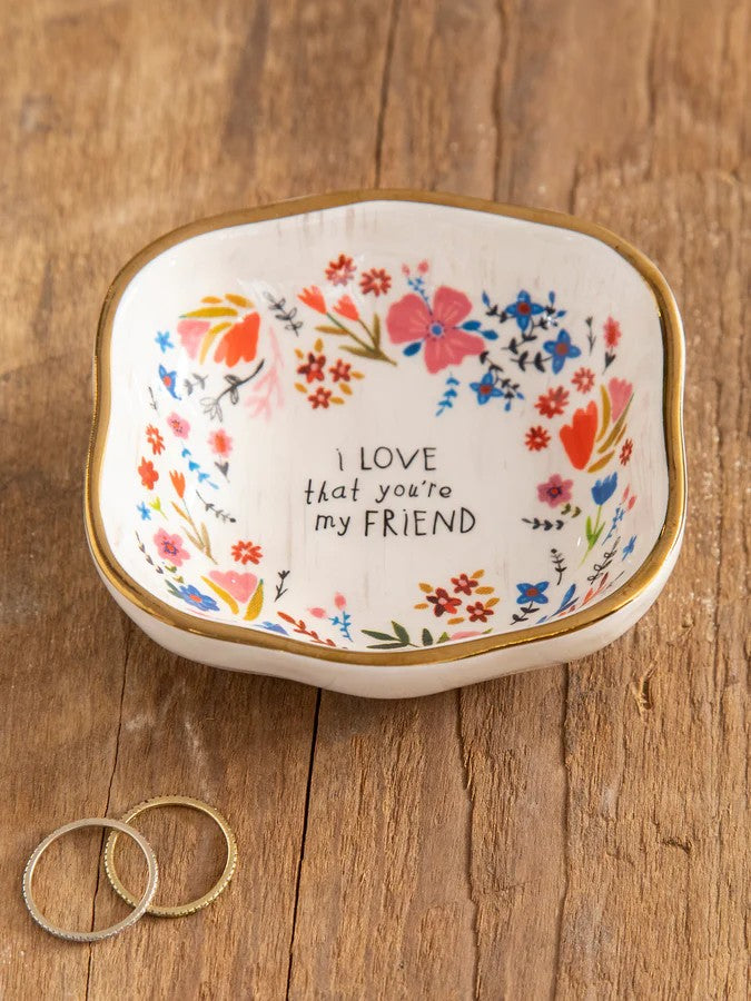 Antiqued Trinket Bowl/Dish