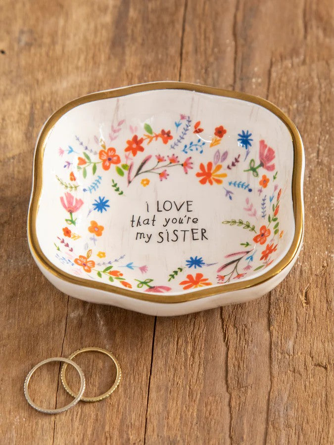 Antiqued Trinket Bowl/Dish