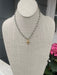 A beautiful crystal necklace with cross charm. The Austrian crystal beads alternate between the gold chain. The cross charm is a beautiful hammered matte gold. A beautiful, simple piece.