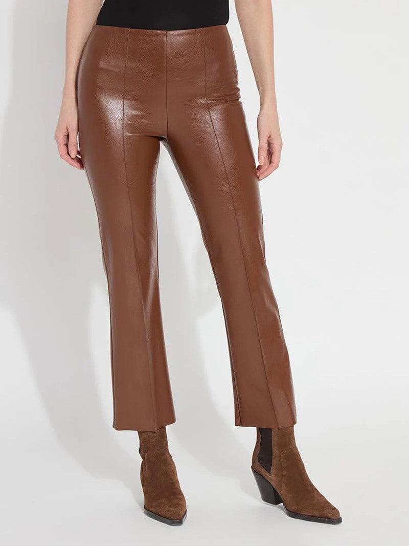 Elysse Ankle Length Vegan Leather Pant