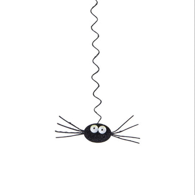 Add a touch of spooky charm to your space with this metal spider hanging decoration. Perfect for Halloween displays or year-round fall décor, this fun piece brings festive flair to any room. Crafted from durable metal, it's ideal for indoor or outdoor settings. Whether you're decorating for the season or creating a haunted atmosphere, this hanging spider makes a striking statement that captures the spirit of autumn.

Dimension 1:&nbsp;5" x 1" x 16"