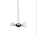 Add a touch of spooky charm to your space with this metal spider hanging decoration. Perfect for Halloween displays or year-round fall décor, this fun piece brings festive flair to any room. Crafted from durable metal, it's ideal for indoor or outdoor settings. Whether you're decorating for the season or creating a haunted atmosphere, this hanging spider makes a striking statement that captures the spirit of autumn.

Dimension 1:&nbsp;5" x 1" x 16"