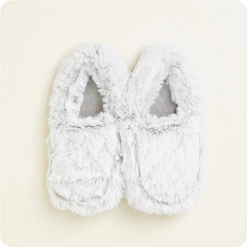 Marshmallow Gray Slippers by Warmies