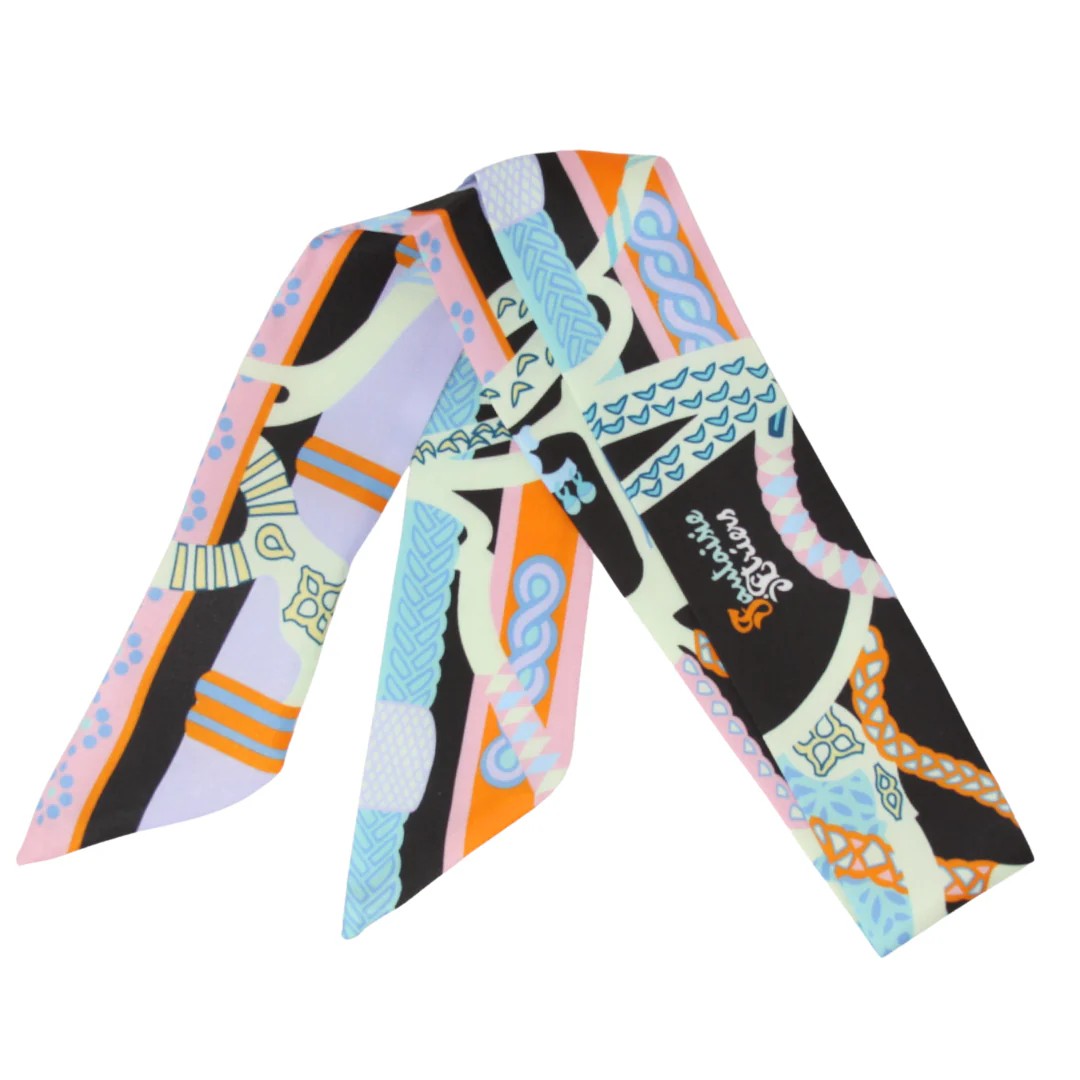Skinny / "Twilly" Silk Print Scarves - GF