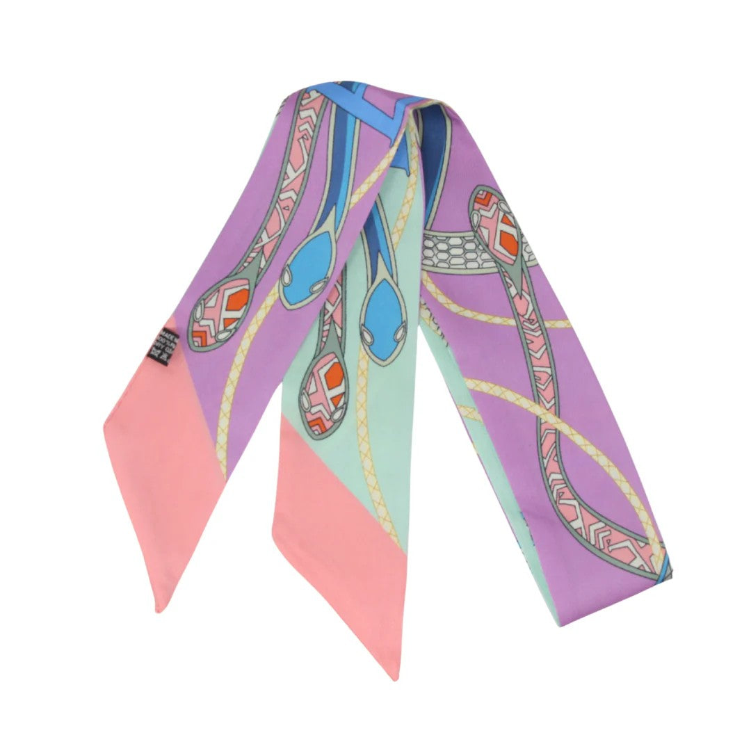 Skinny / "Twilly" Silk Print Scarves - GF