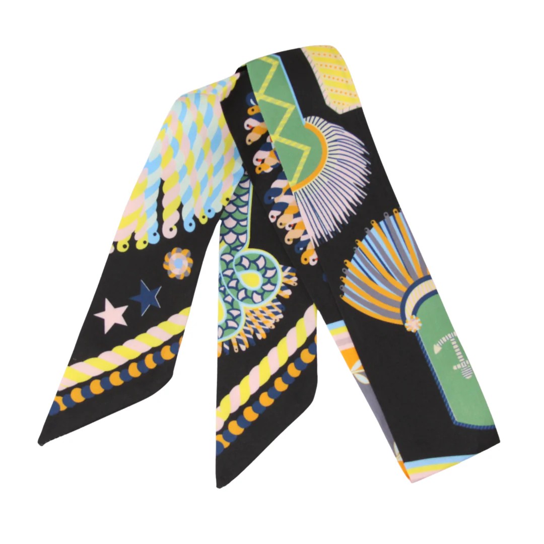Skinny / "Twilly" Silk Print Scarves - GF