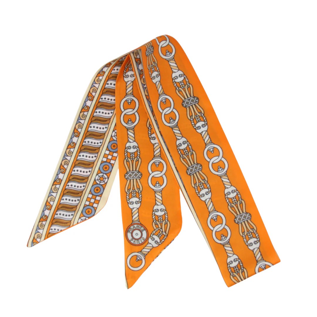 Skinny / "Twilly" Silk Print Scarves - GF