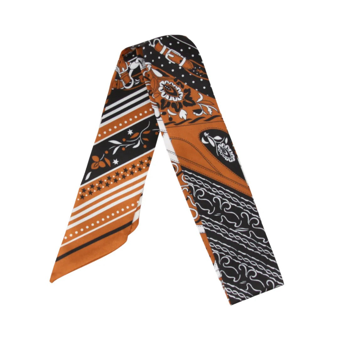 Skinny / "Twilly" Silk Print Scarves - GF