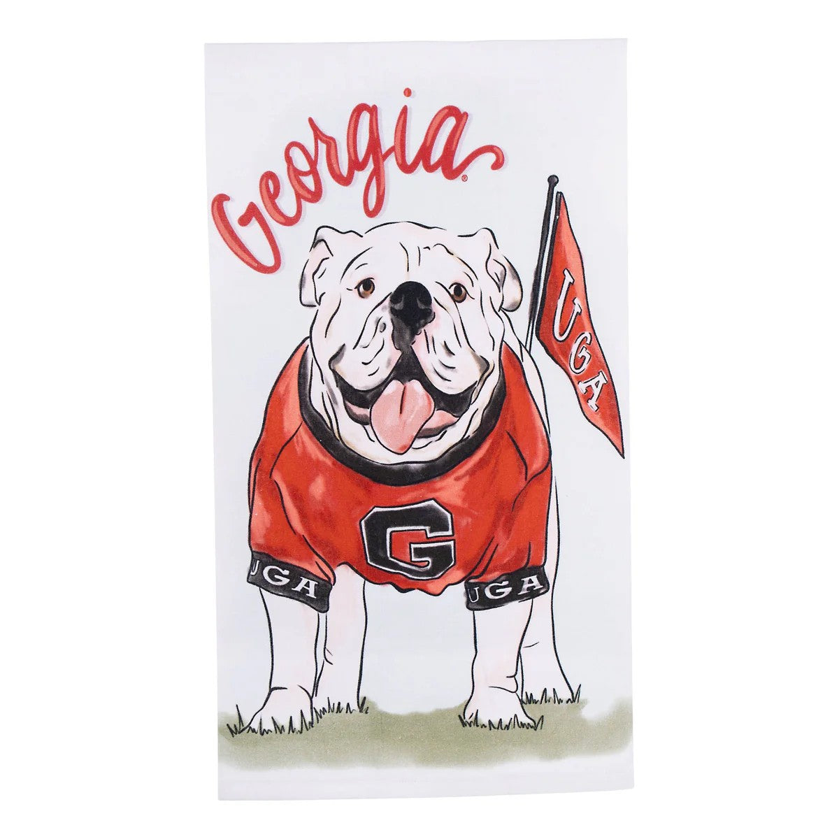 Georgia Mascot Tea Towel