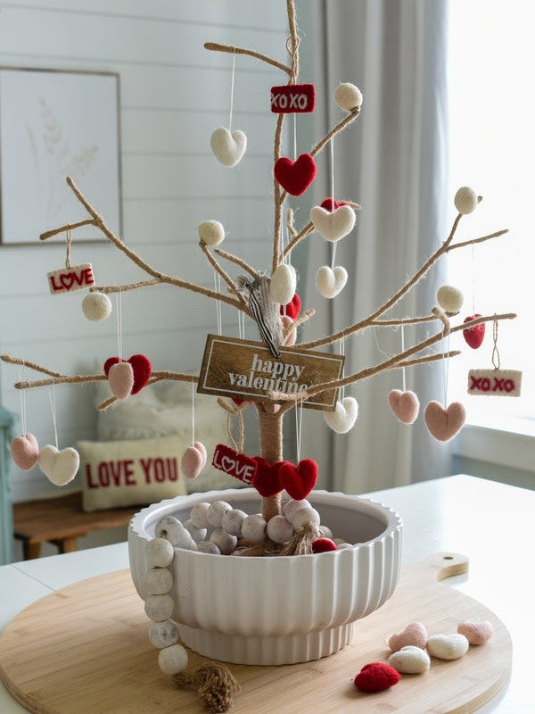 Valentines Felt Ornaments