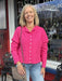 This stunning hot pink button-down is the ultimate wardrobe essential. Lightweight and incredibly versatile, wear it buttoned up as a sweater, or as a cardigan over your favorite tank. The vibrant color instantly elevates any outfit, making it perfect for creating multiple looks from one piece. Comfortable enough for everyday wear, polished enough for any occasion.

Material: 82% Polyester / 15% Acrylic / 3% Spandex

Care Instructions: Hand wash cold, line dry